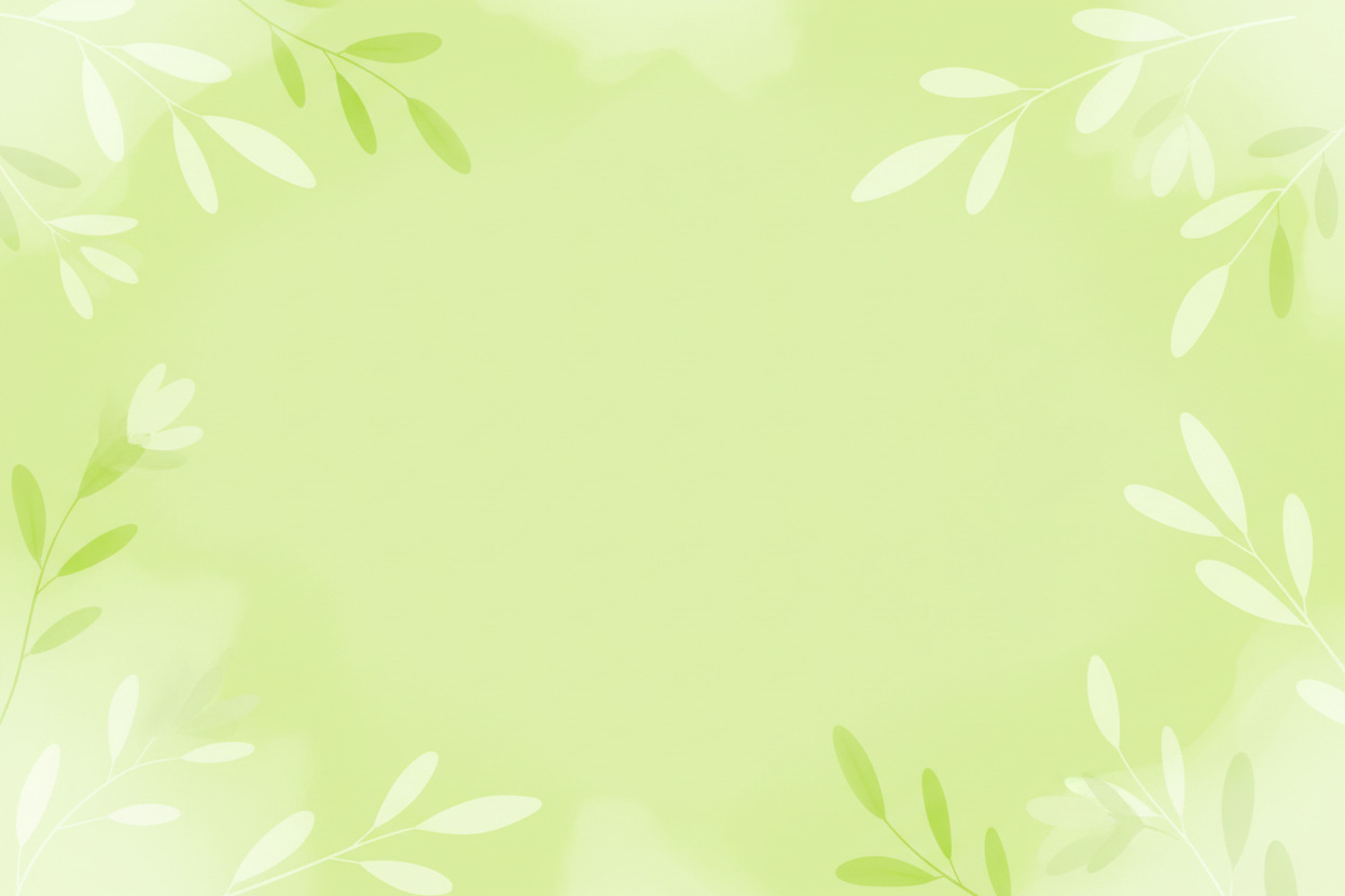 crea un fondo del color #CFFF0061 con detalles botanicosy dejando un espacio limpio en el medio y minimalista

